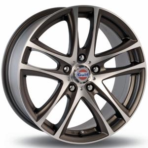 GULF GT1 Satin Gun Metal Machined Face 6.5x15 5/110 ET35 B67.1