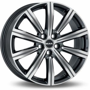 Läs mer om MAK Birmingham Gunmetal Machined Face 8.5x20 5/120 ET35 B72.6