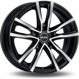 Läs mer om MAK Milano Black Machined Face 7x18 5/100 ET55 B56