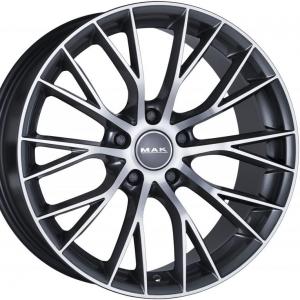 Läs mer om MAK Munchen Gunmetal Machined Face 9.5x19 5/112 ET28 B76