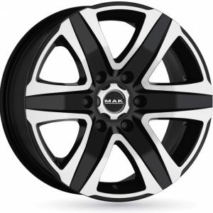 Läs mer om MAK Stone6 T Black Machined Face 8.5x20 6/114.3 ET30 B66.1