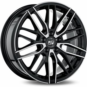 Läs mer om MSW 72 Gloss Black Machined Face 7x17 5/100 ET35 B63.3