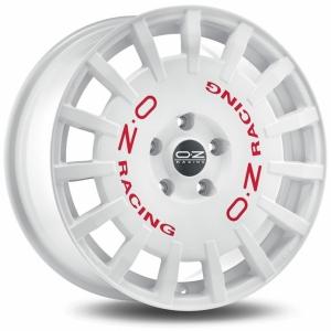 Läs mer om OZ Rally Racing White Red Lettering 8x17 5/112 ET35 B75