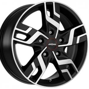 RONAL R64 Matt Black Polished 7x17 5/118 ET60 B71.1